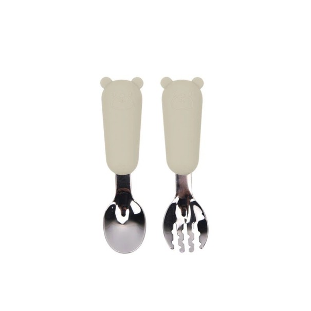 Leuk bestek voor kinderen beige