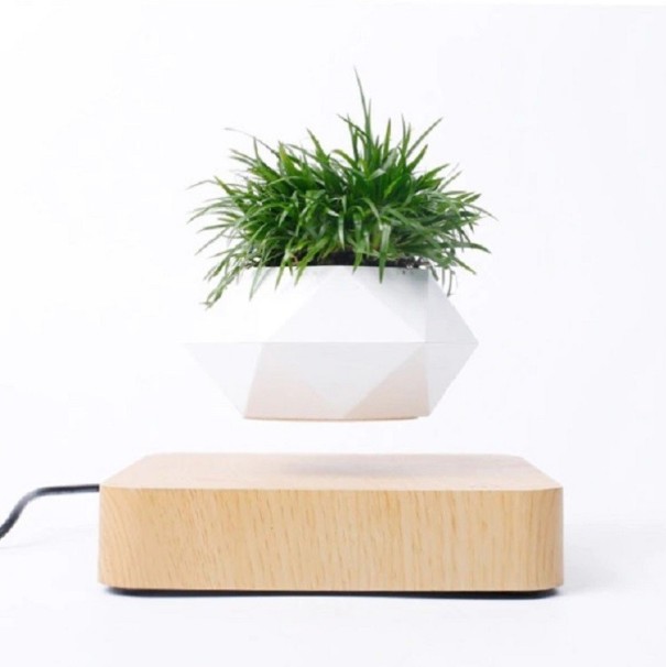 Levitant Pot de Fleurs marron clair