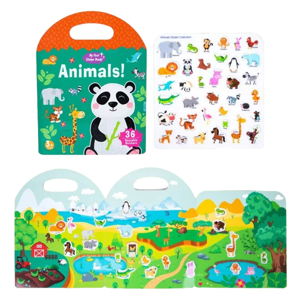 Libro con adesivi - Animali 1