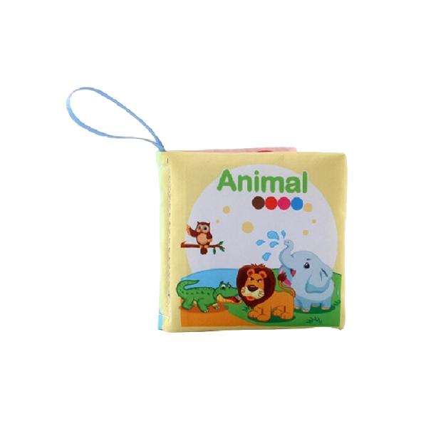 Libro de tela Palabras en inglés Animales 1
