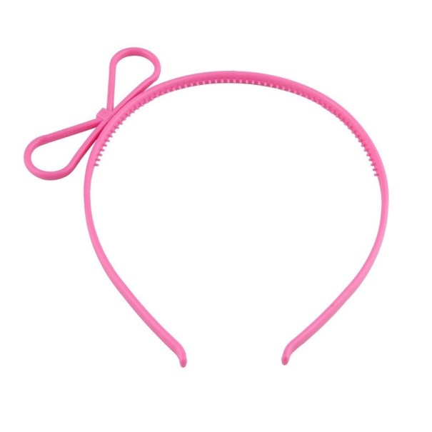 Lichtgevende feesthoofdband met strik 2 stuks roze