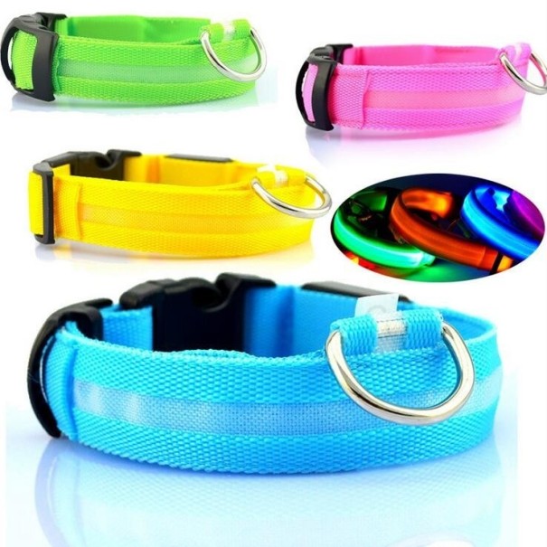 Lichtgevende LED-halsband voor honden