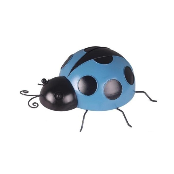 Lieveheersbeestje wanddecoratie blauw