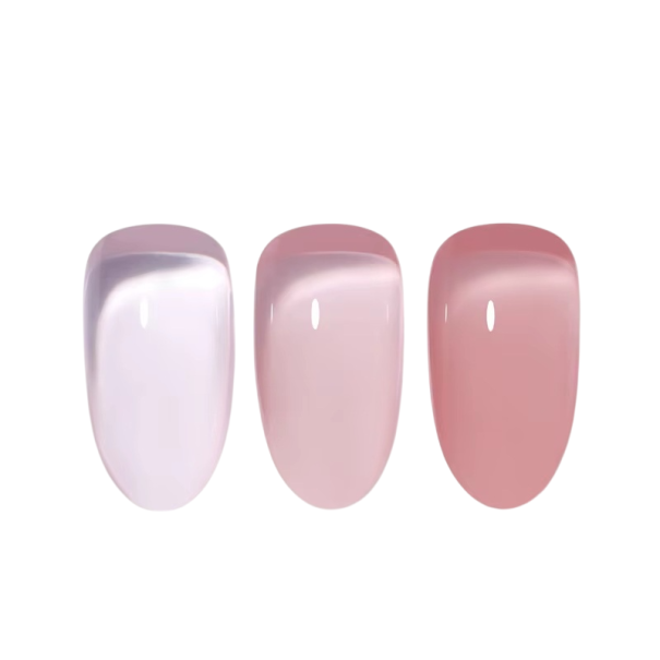 Light UV LED Nail Polish 15 ml Jelly Transparent Colour Effect Quick-Drying Formula Long-Lasting Manicure 40–45 Days 1