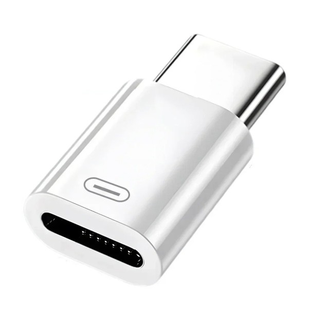 Lightning naar USB-C-adapter 27W wit snellaadconverter met PD-ondersteuning voor iPhone 15 Pro Max Plus iPad en MacBook 1