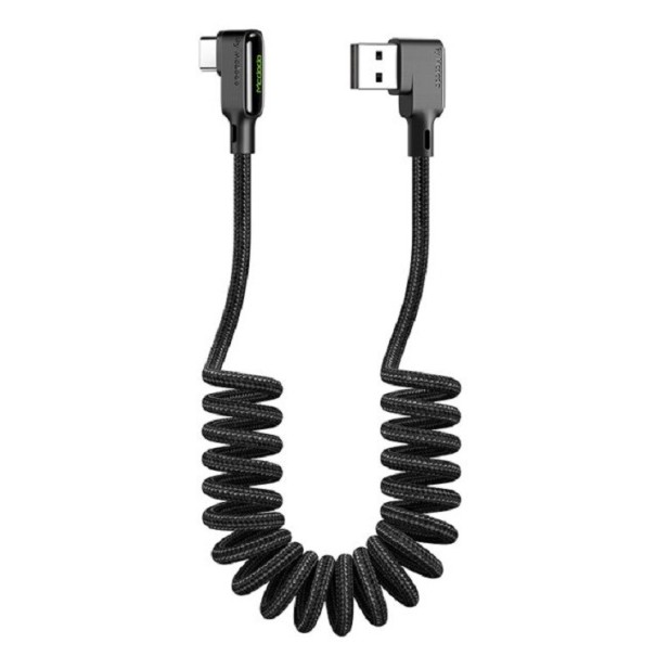 Lightning / USB-C cablu de date USB spiralat 2