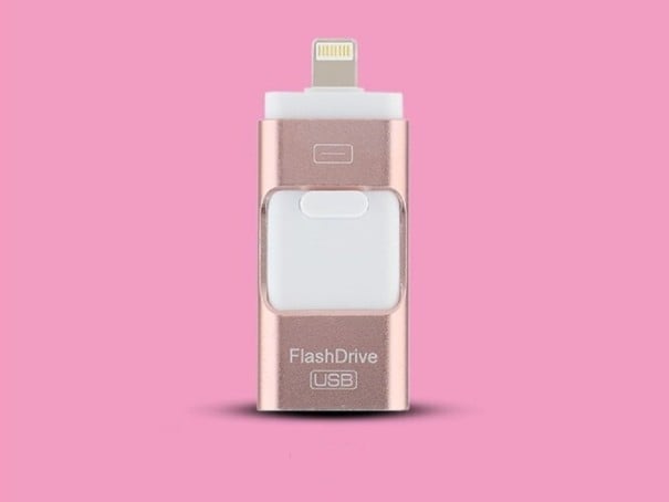 Lightning USB flash disk růžová 128GB