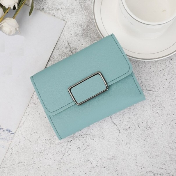 Lille damepung i læder, M319 turkis