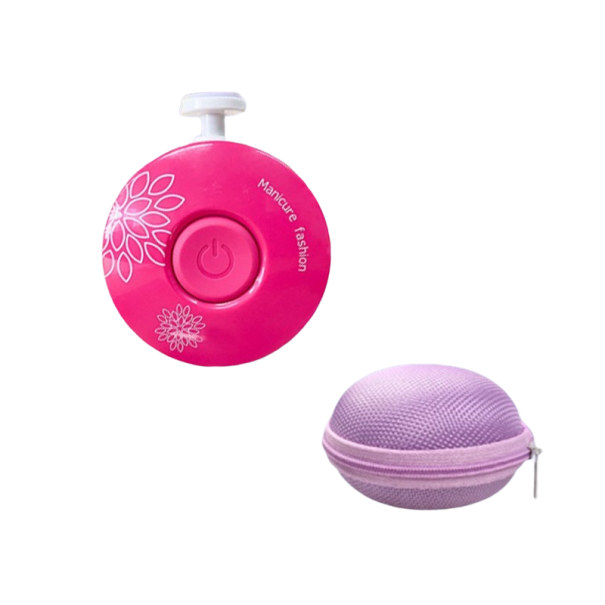 Lima de uñas eléctrica para niños rosa