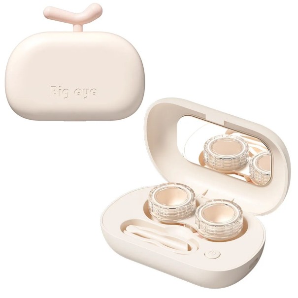 Limpeza Ultrassónica de Lentes de Contato com Carregamento USB Estojo Portátil com Acessórios 360° Limpeza Compacta em Várias Cores 1