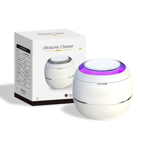 Limpeza ultrassónica de próteses e joias com luz UV 180ml 42kHz 28W 2 modos Temporizador em aço inoxidável com ficha EU 1