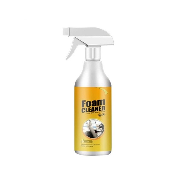 Limpiador de interiores de coche en espuma multifunción 60 ml Limpieza de asientos de cuero Plásticos Textiles Eliminación de manchas y olores 1