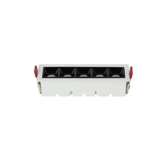 Lineární LED bodové stropní svítidlo 10W studená bílá 6000K zapuštěné osvětlení 151 mm do chodby bílá