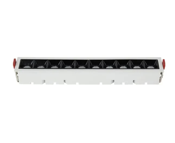 Lineární LED bodové stropní svítidlo 20W studená bílá 6000K zapuštěné osvětlení 285 mm do chodby bílá
