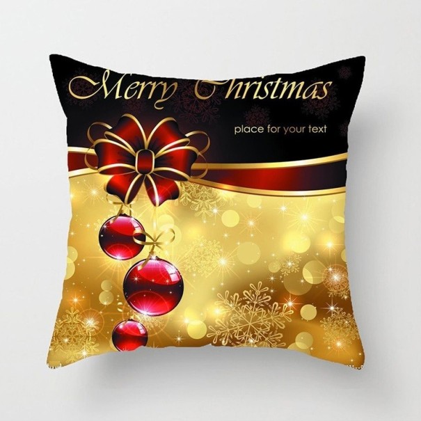 Linen Christmas Cushion Cover 3