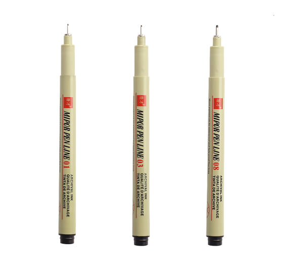 Liner à pigment 3 pcs 1