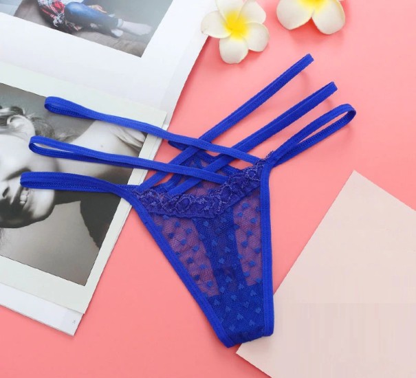 Lingerie sexy feminina azul