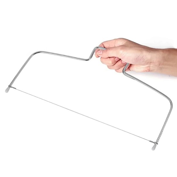 Linha ajustável em aço inoxidável para cortar bolos 32 x 8,5 x 10,5 cm Forma para camadas de bolo Decoração de bolos Utensílio de cozinha 1
