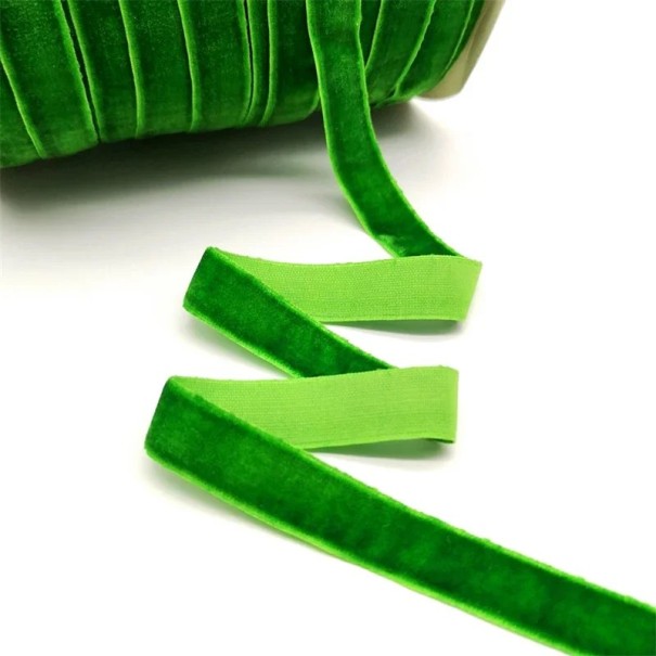 Lint 15 mm 4,6 m fluweel Decoratief lint Luxe lint voor cadeauverpakking Bruiloftsdecoratie Creatieve creatie Decoratief lint voor het arrangeren groen
