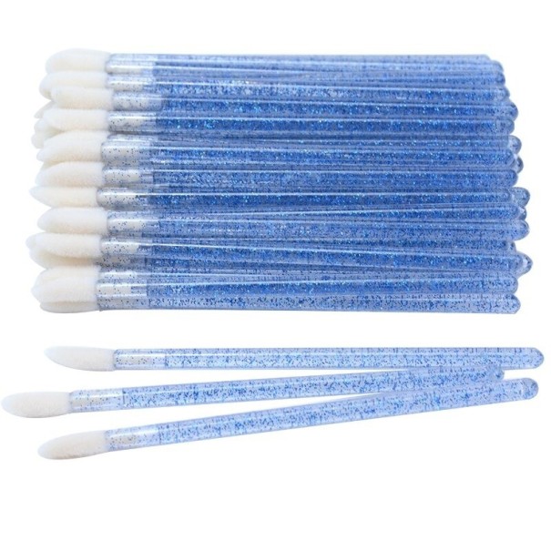Lip- en wimperapplicatorset 50 stuks P3311 donkerblauw