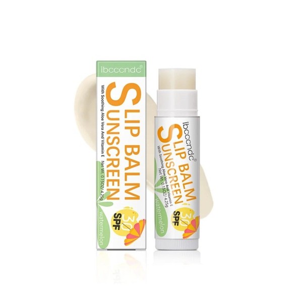 Lippenbalsam mit SPF 30 4,25 g mit Aloe Vera und Vitamin E Hydratation und Schutz der Lippen vor der Sonne Stift Für die tägliche Pflege und auf Reisen Watermelon