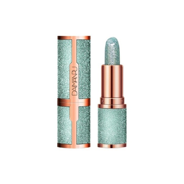 Lippenstift mit Glitzer grün
