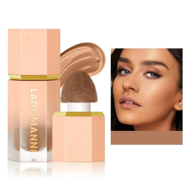 Liquid Contour Stick, Mattstift für natürliche Gesichtskonturen, wasserfester Gesichts-Highlighter Golden sun