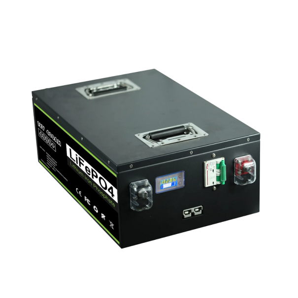 Lithium Iron Phosphate Battery with IP5 Protection LiFePO4 12V 400Ah Rechargeable Battery for Solar Inverter RV Built-in BMS 50 x 32 x 18 cm 1