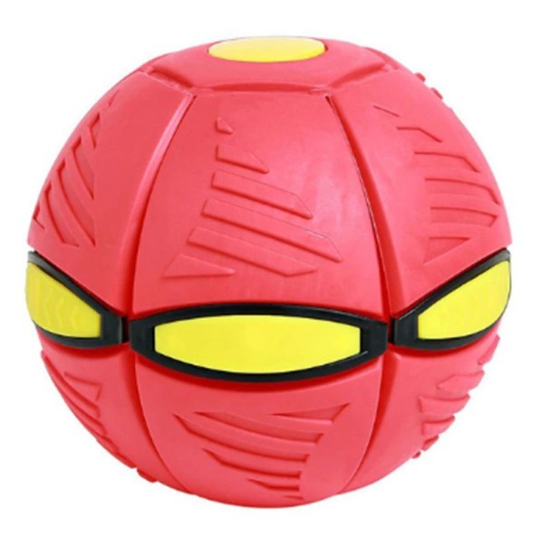 Litteä pallo punainen