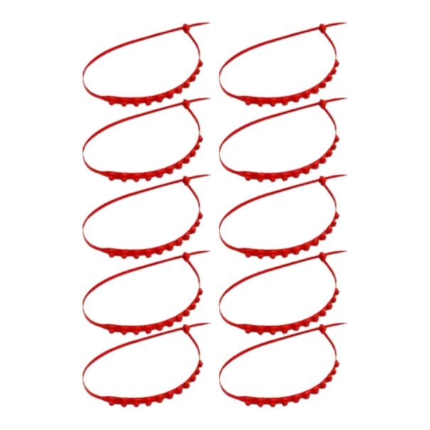 Liukastumisenestoketjut 10 kpl Muoviset kiristysnauhat renkaisiin Yleiset henkilöautoille ja SUV:lle Lumen aikaan punainen