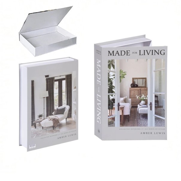 Livre décoratif factice avec espace de rangement, ouvrable, design Made for Living - Décoration élégante avec espace de rangement pratique pour intérieurs modernes 1