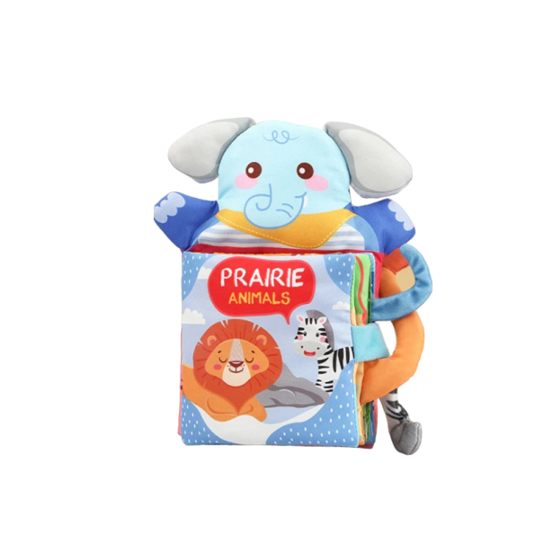 Livre en tissu prairie 1