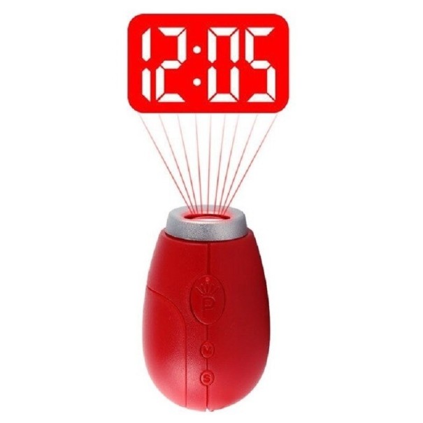 Llavero con proyección de reloj G1720 rojo