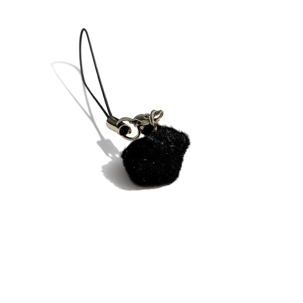 Llavero Tamaño Universal Cerdito Peludo Llavero para llaves mochila bolso Adorno de peluche Regalo lindo para niños y mujeres negro