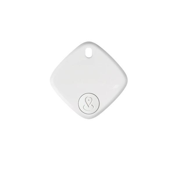 Localisateur Bluetooth Mini GPS pour clés, portefeuille, bagages 3,8 x 0,7 cm Compatible avec Apple Find My et Siri blanc
