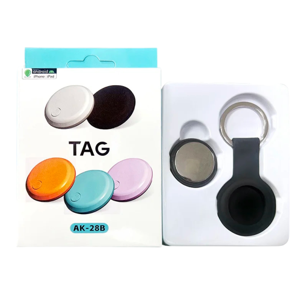 Localizador GPS Bluetooth Airtag Mini localizador de chaves e animais de estimação 30 x 30 x 9 mm compatível com sistemas Android e iOS preto