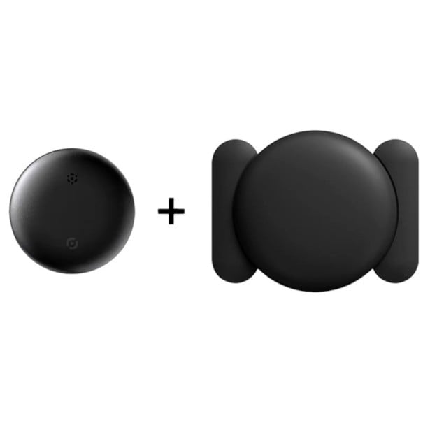 Localizzatore per Android Google Trova il Mio con copertura magnetica Diametro 3,2 cm Impermeabile IP66 Per chiavi, bici e bagagli nero
