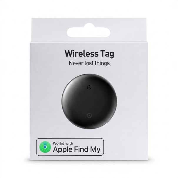 Lokalizator na klucze dla iPhone 1 sztuka Apple Find My Smart tag z odtwarzaniem dźwięku i powiadomieniem Szary Dla zwierząt bagażu i portfela 1