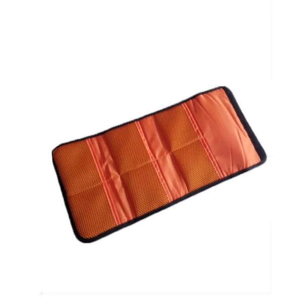 Lommeetui til objektivfiltre 59 x 33 cm til diametre 25–82 mm 6 lommer Stort beskyttende etui til fotografer orange
