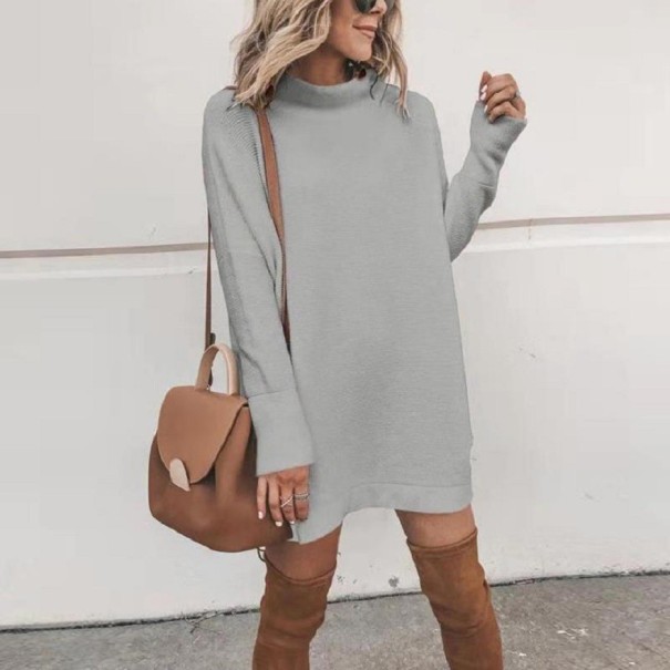 Loose Sweater Dress grey L