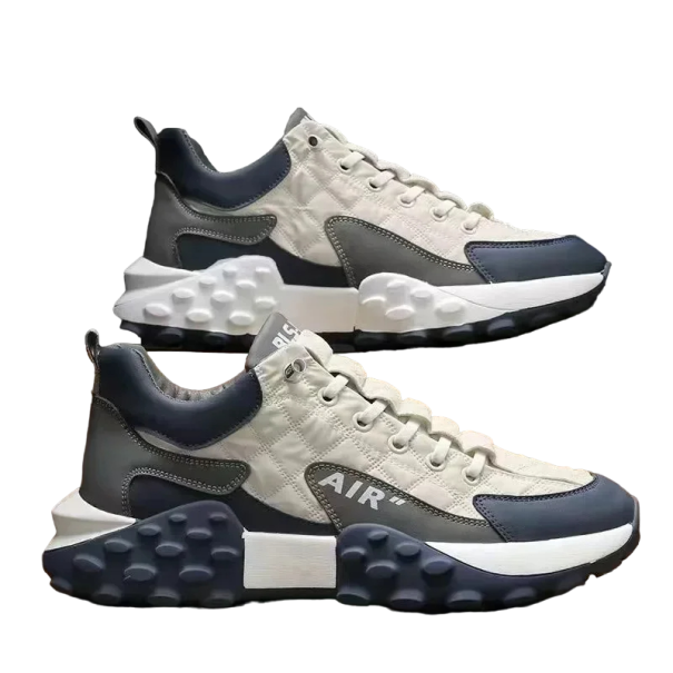Löparskor för herr Platformsneakers för herr Sportskor Andas och mjuka beige 42