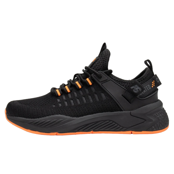 Löparskor för män Halkfri sula Herrsneakers för sport Andas Soft V236 svart 41