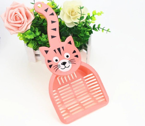 Lopatina per lettiera per gatti C794 rosa