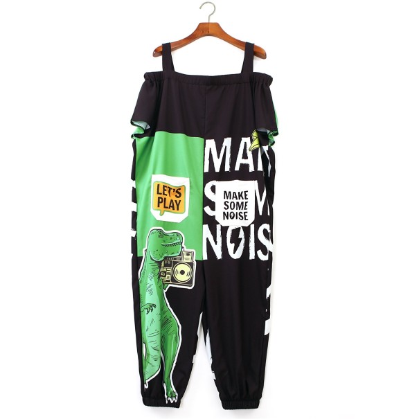 Lös jumpsuit för kvinnor med neddragna ärmar 5