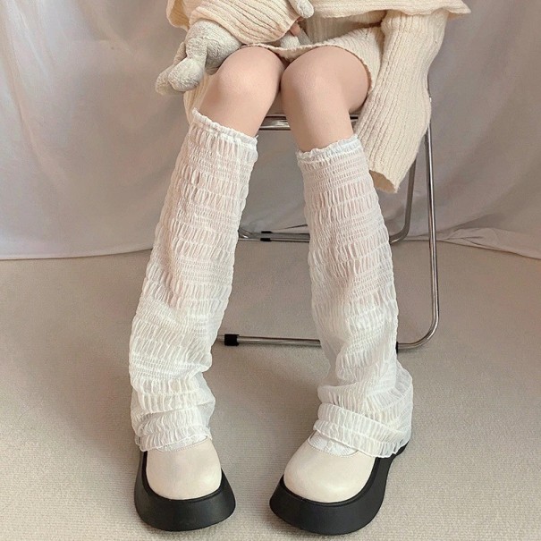Losse beenwarmers wit