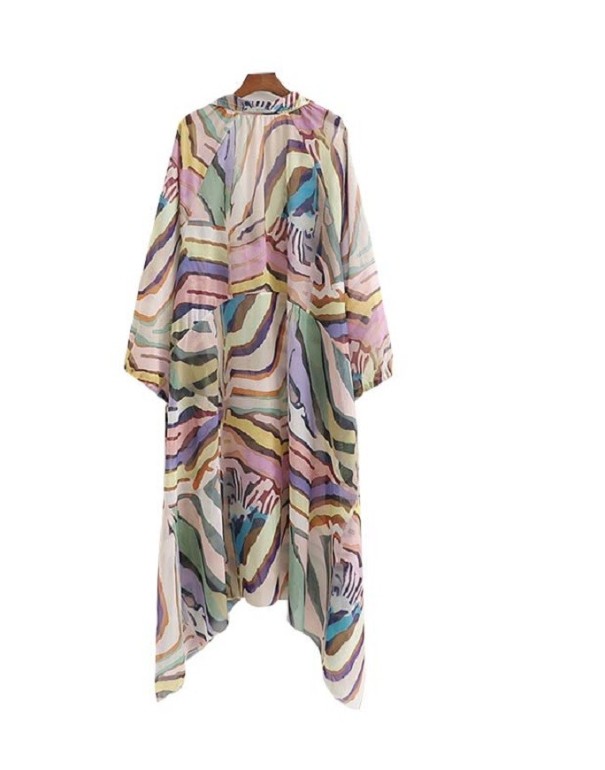 Losse zomer midi-jurk