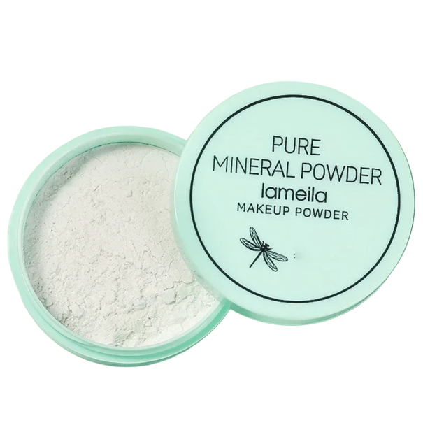 Löst matt puder för fixering av makeup Vattenfast sammetspuder Långtidshärdande puder mot ansiktsfetighet Natural