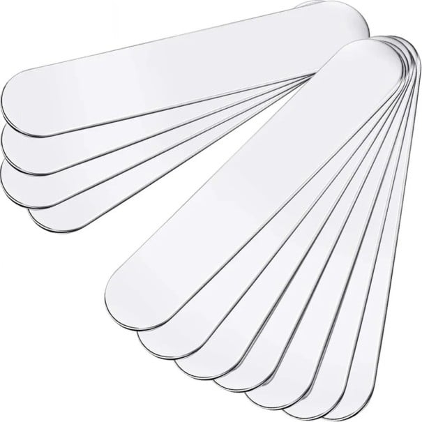 Lot de 10 bandes de plomb 5 x 1 cm Poids adhésifs pour équilibrer les clubs de golf et les raquettes de tennis Réglage du poids pour des coups plus 1
