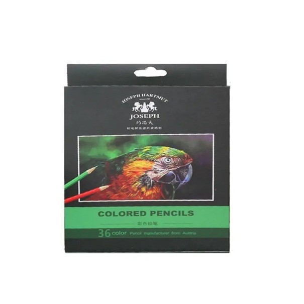 Lot de 36 crayons de couleur à l’huile en bois pour le dessin et l’esquisse Crayons pastel d’art pour l’enseignement scolaire et les projets 1