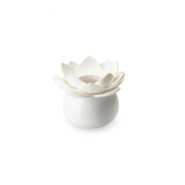 Lotus tandenstokerhouder wit